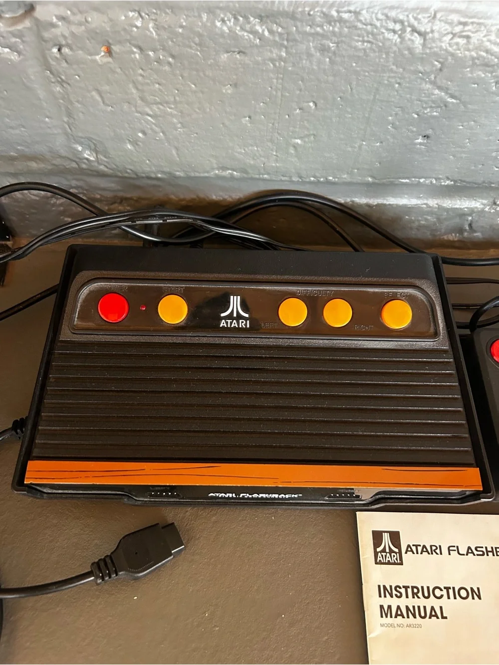 Flashback Classic Console – Black with Orange Buttons